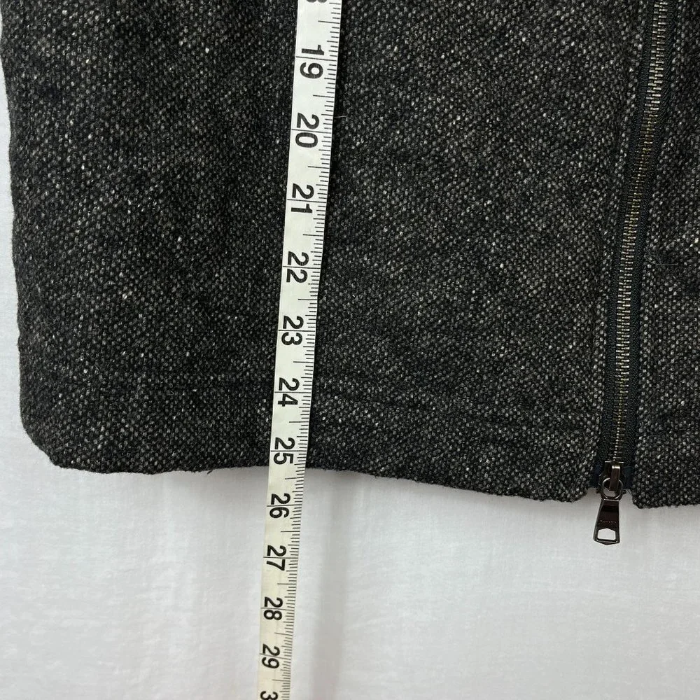 Banana Republic Wool Blend Tweed Vest‎ Mens 44R Quilted Full Zip Preppy Academia